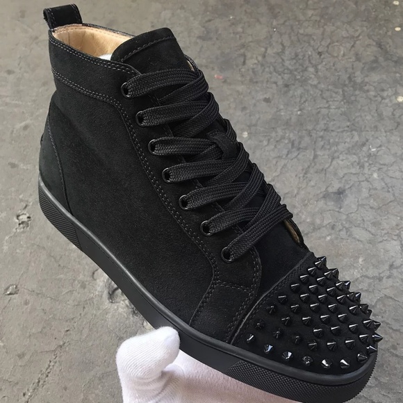 christian louboutin Hightops Cloth Half spikes - Picture 3 of 7